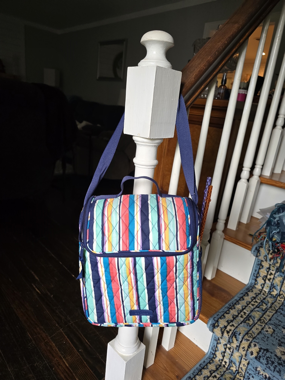 Vera Bradley Quilted Multi‑Color Striped Insulated Crossbody Bag